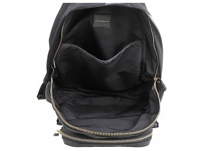 Zaino Anya Hindmarch Eco Nylon Nero - vista 5