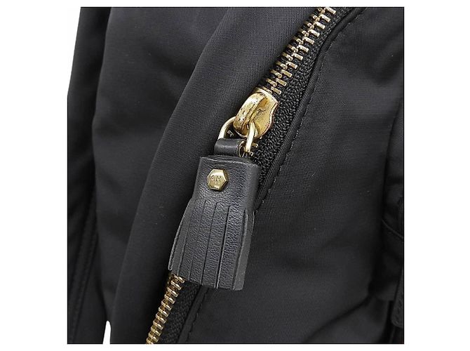 Zaino Anya Hindmarch Eco Nylon Nero - vista 8