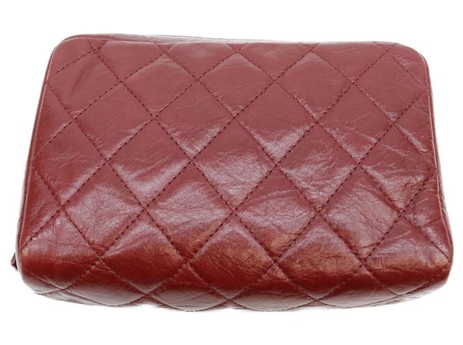 Cambon Beauty case in pelle rossa Chanel A34717 Rosso - vista 2