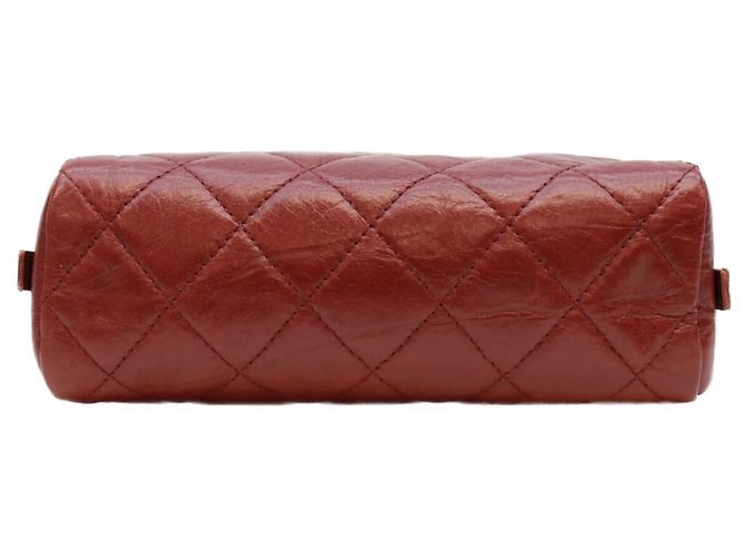 Cambon Beauty case in pelle rossa Chanel A34717 Rosso - vista 3