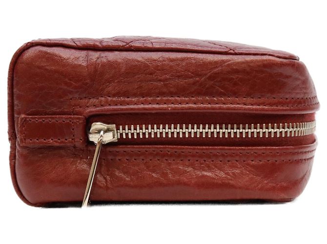 Cambon Beauty case in pelle rossa Chanel A34717 Rosso - vista 4