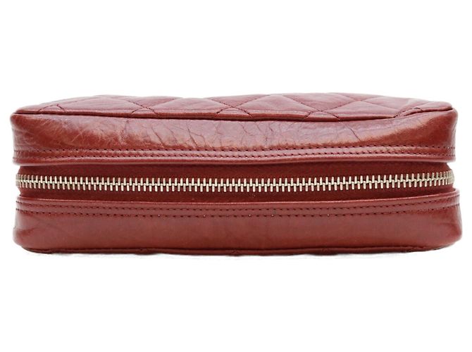Cambon Beauty case in pelle rossa Chanel A34717 Rosso - vista 5