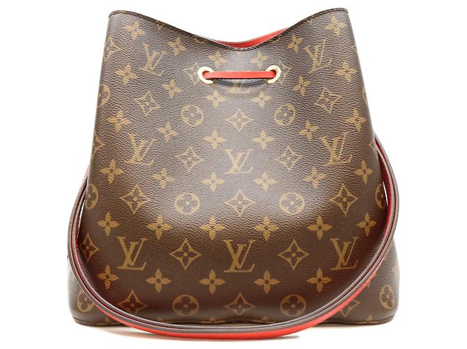Néonoé Louis Vuitton Monogram Coquelicot Red NeoNoe MM Schultertasche Braun Rot - Ansicht 3