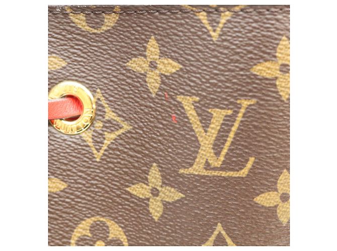 Néonoé Louis Vuitton Monogram Coquelicot Red NeoNoe MM Schultertasche Braun Rot - Ansicht 6