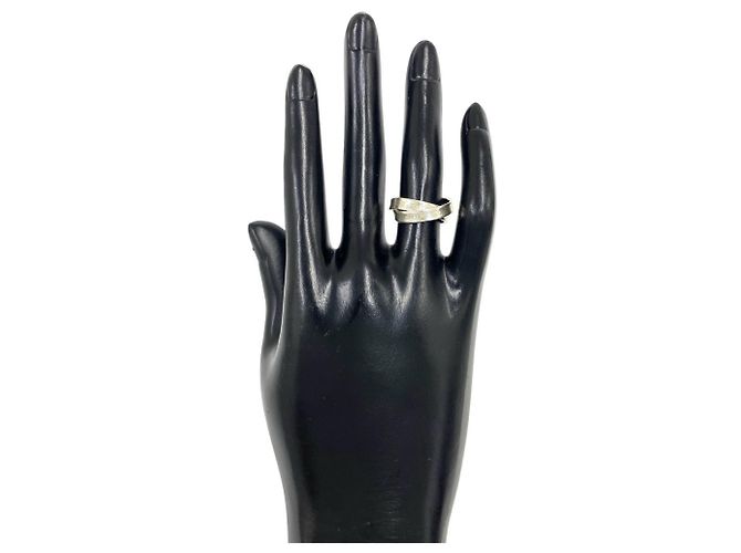 Autre Marque Anello Tiffany Vintage Interlocking Argento - vista 2