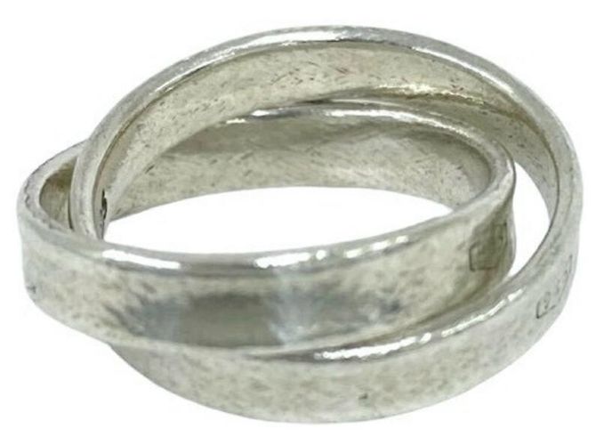 Autre Marque Anello Tiffany Vintage Interlocking Argento - vista 5