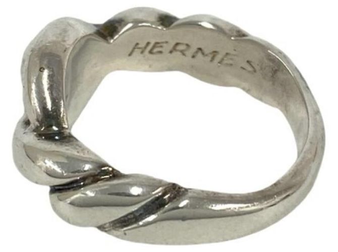 Ring Hermès Anello Vintage Torsade HERMES Argento - vista 4