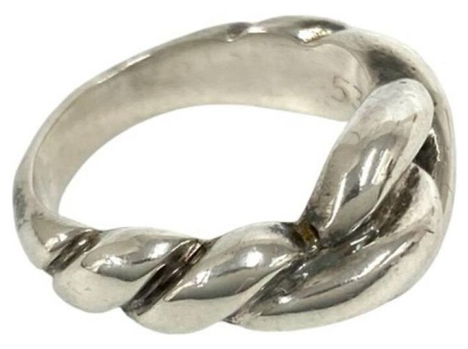 Ring Hermès Anello Vintage Torsade HERMES Argento - vista 5