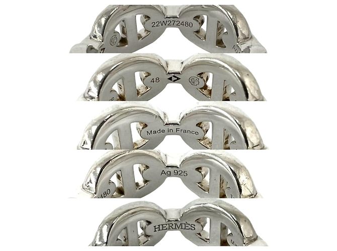 Hermès Hermes Enchainée PM Ring Silber - Ansicht 3