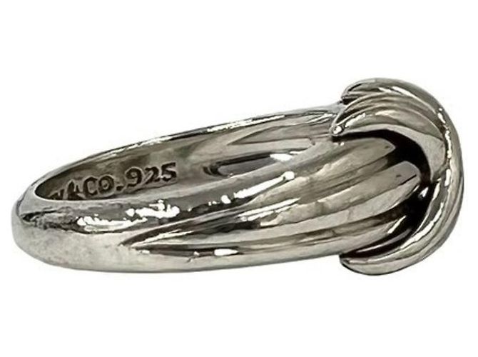 Autre Marque Anello Tiffany Vintage Signature Band Ring Argento - vista 5