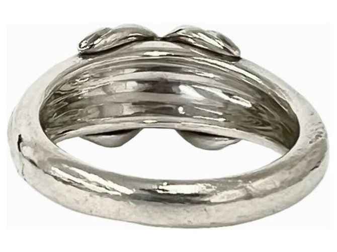 Autre Marque Anello Tiffany Vintage Signature Band Ring Argento - vista 6