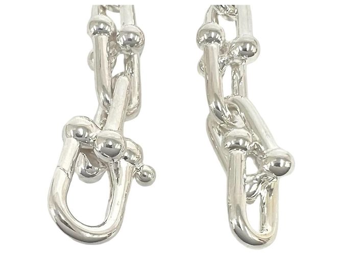 Autre Marque Bracciale a maglie grandi con charm Tiffany HardWear Argento - vista 4