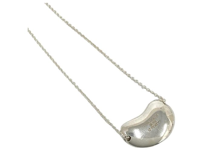 Autre Marque Collana Tiffany Vintage Bean Argento - vista 4
