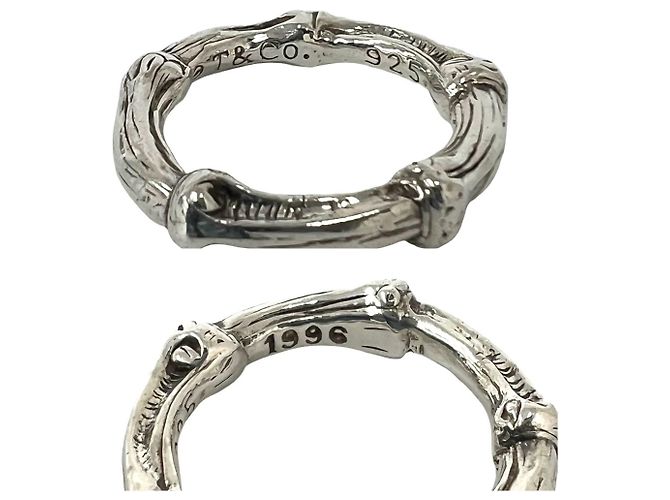 Autre Marque Anello Tiffany Vintage Bamboo Argento - vista 3