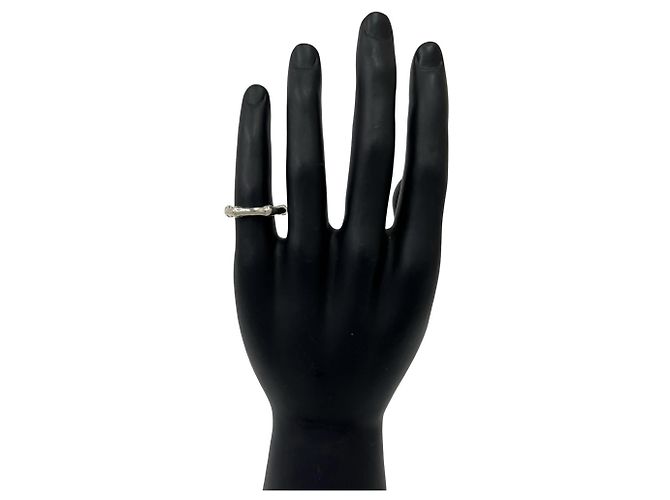 Autre Marque Anello Tiffany Vintage Bamboo Band Argento - vista 2