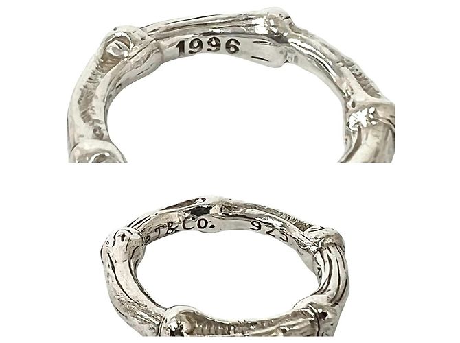 Autre Marque Anello Tiffany Vintage Bamboo Argento - vista 3