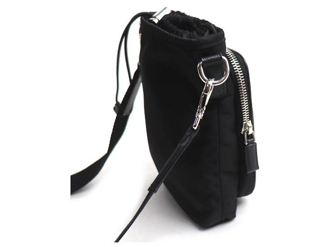 Prada Re-Nylon Smartphone Case Shoulder Bag Black - view 2