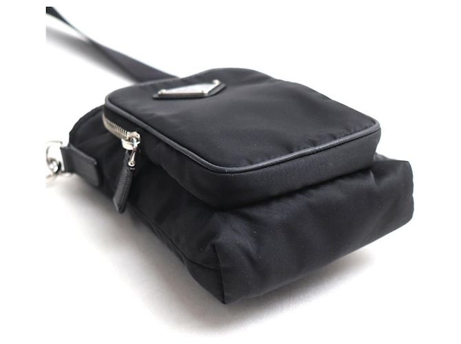Prada Re-Nylon Smartphone Case Shoulder Bag Black - view 3