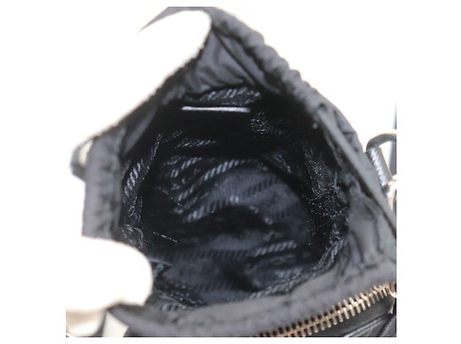 Prada Re-Nylon Smartphone Case Shoulder Bag Black - view 4