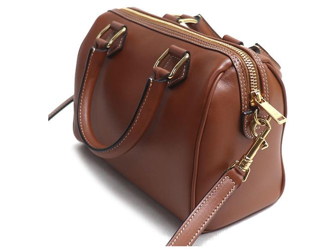 Céline Bolso de hombro 2-Way Boston Small Celine Cuir Triomphe Castaño - vista 2