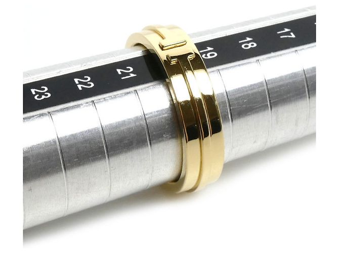 Autre Marque Bague Tiffany 18K Yellow Gold T Two Wide Band Ring - vue 6