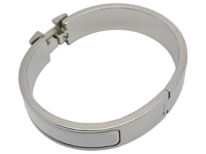 Hermès Bracciale Charm Hermes Click H PM da donna Bianco - vista 4