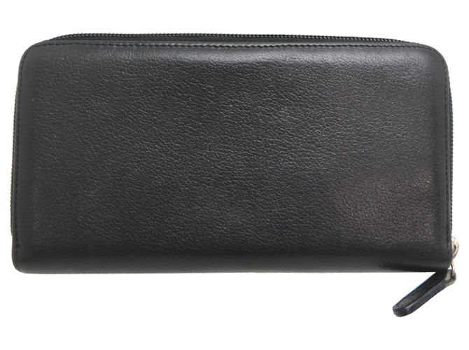 Cartera larga Chanel de piel negra Negro - vista 2