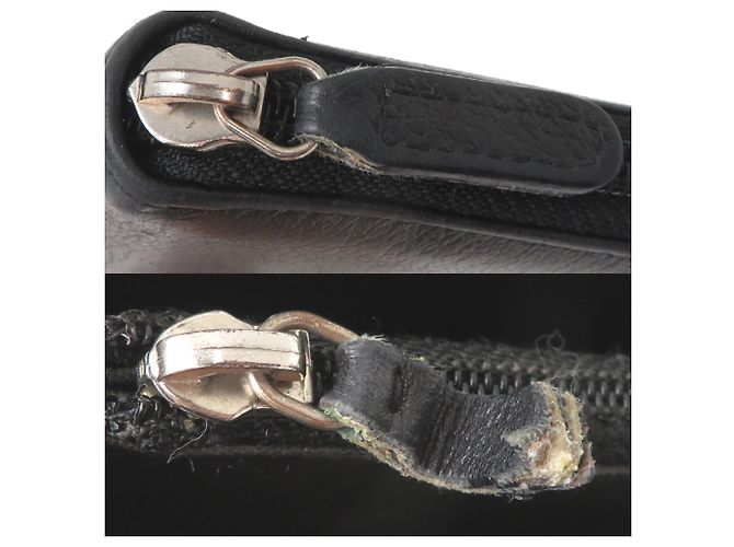 Cartera larga Chanel de piel negra Negro - vista 9