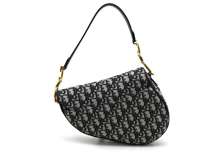 Bolso Saddle Christian Dior Dior Trotter Azul marino - vista 2