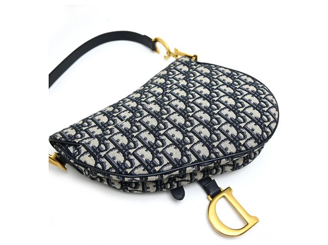 Bolso Saddle Christian Dior Dior Trotter Azul marino - vista 4