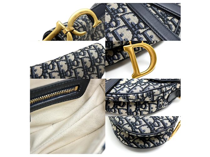Bolso Saddle Christian Dior Dior Trotter Azul marino - vista 7