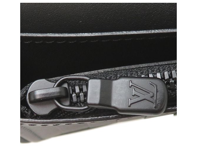 Louis Vuitton Brazza Herren-Langbrieftasche Schwarz - Ansicht 9