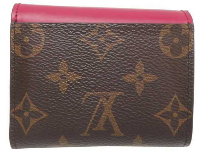 Louis Vuitton Portefeuille Zoe Women's Tri-fold Wallet Castaño - vista 2