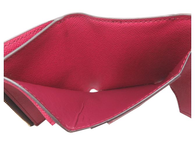 Louis Vuitton Portefeuille Zoe Women's Tri-fold Wallet Castaño - vista 6