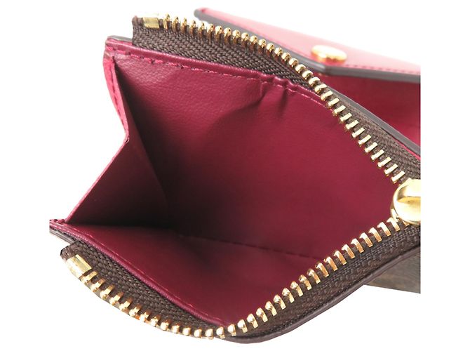 Louis Vuitton Portefeuille Zoe Women's Tri-fold Wallet Castaño - vista 7