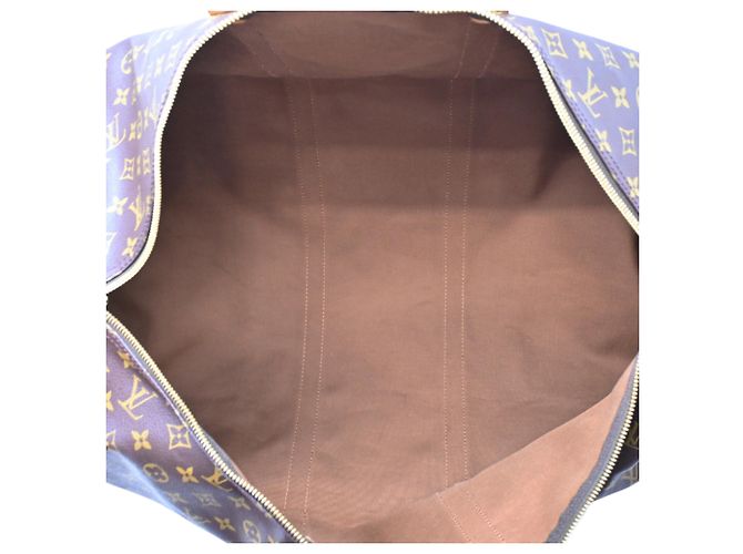 Louis Vuitton Keepall 60 Bandoulière Boston Bag Castaño - vista 6
