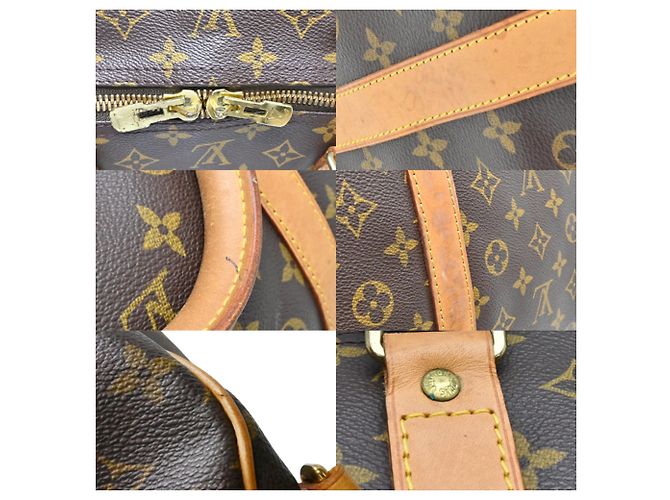 Louis Vuitton Keepall 60 Bandoulière Boston Bag Castaño - vista 7
