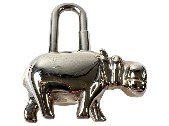 Hermès Hermes Cadena Cabas 2005 Limited Edition Keychain Charm Argento - vista 2