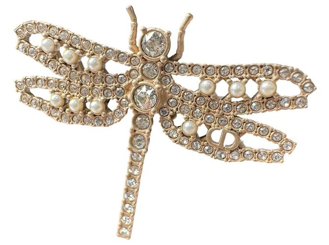 Christian Dior Ring mit Libellen-Motiv Golden - Ansicht 3