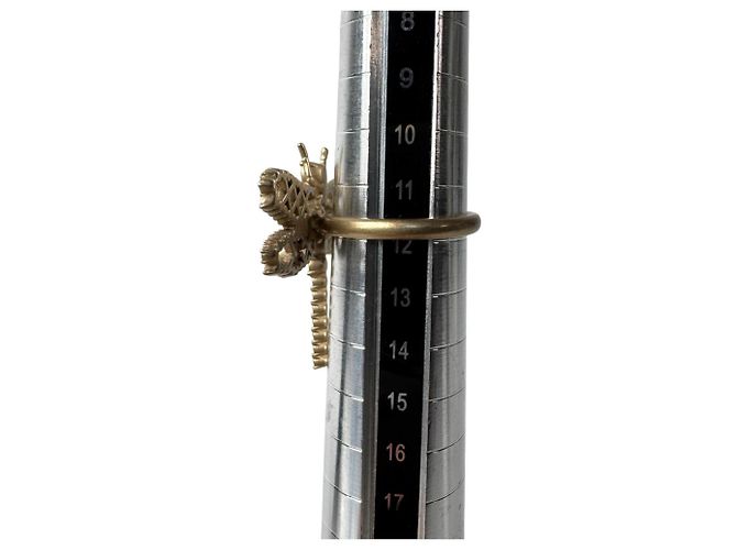 Christian Dior Ring mit Libellen-Motiv Golden - Ansicht 8
