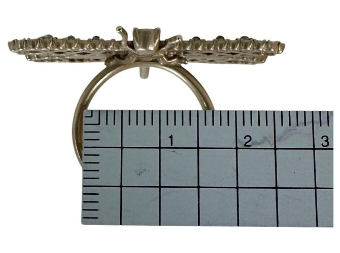 Christian Dior Ring mit Libellen-Motiv Golden - Ansicht 9