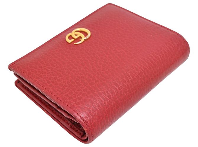 Portafoglio bi-fold Gucci GG Marmont da donna Rosso - vista 4