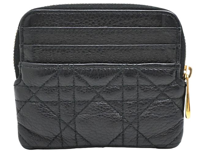 Monedero de piel negra Christian Dior Negro - vista 2