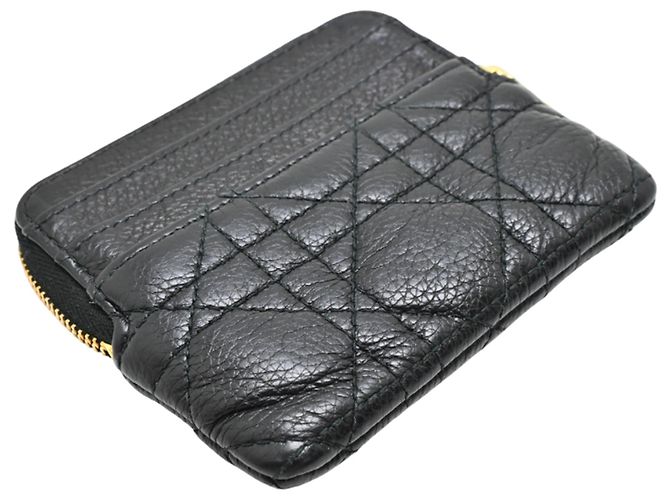 Monedero de piel negra Christian Dior Negro - vista 3