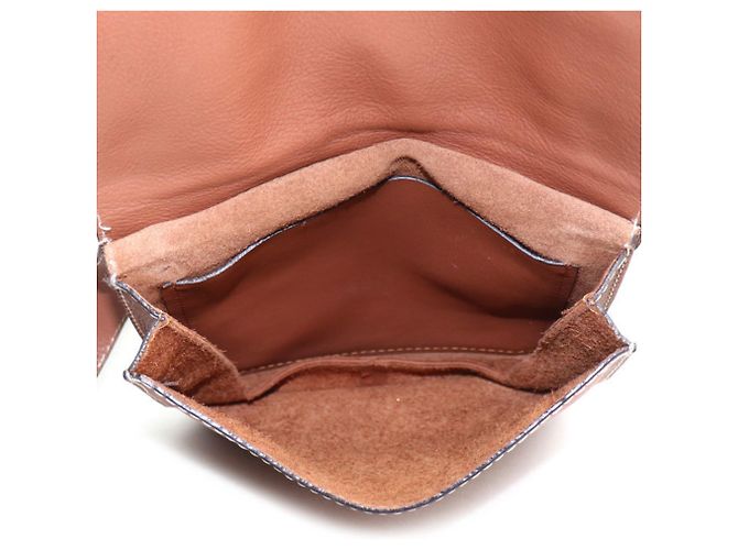 Sac à épaule Loewe en cuir marron - vue 4