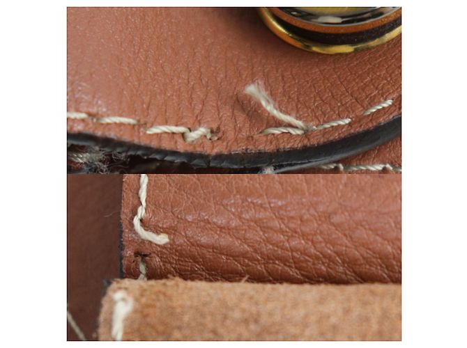 Sac à épaule Loewe en cuir marron - vue 7