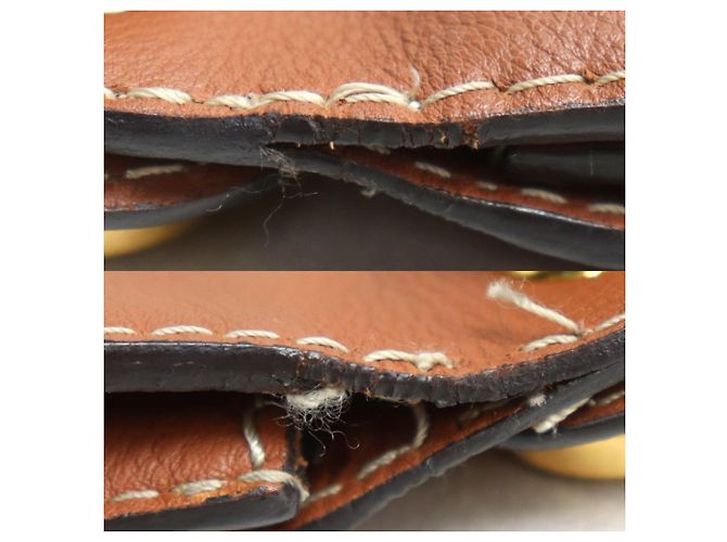 Sac à épaule Loewe en cuir marron - vue 8