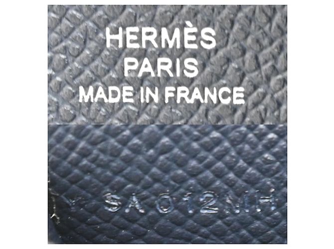 Hermès Hermes Poker GM Money Clip Schwarz Marineblau - Ansicht 7