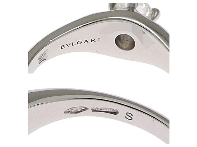 Bulgari Bvlgari Pt950 0.30ct Diamant Corona Damenring - Ansicht 5