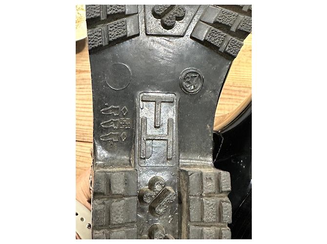 Tommy Hilfiger Botas de lluvia negras de goma charol - vista 6